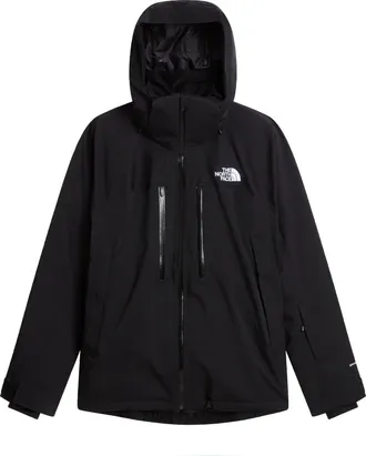 The North Face Black Hooded Jacket with Minimalist Design and Functional Pockets
