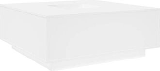 vidaXL Vidaxl - Mesa De Centro Madera De Ingenier&iacute;a Blanca 100x100x40 Cm