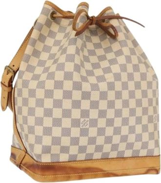 Louis Vuitton Pre-owned Bucket Bags, female, White, Size: ONE SIZE Pre-owned No&eacute; Shoulder Bag
