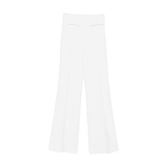 Elisabetta Franchi Dames, Broeken, Wit, Maat: 2XL