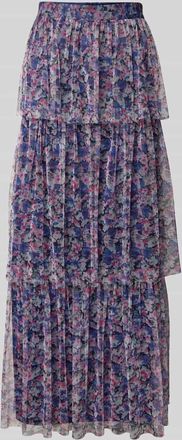 Lipsy Maxirock mit Volants in Bleu, Gr&ouml;&szlig;e 40