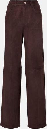 Stouls Mytheo suede wide-leg pants