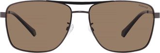 Polaroid Polarized Bronze Navigator Mens Sunglasses PLD 2136/G/S/X 0R80/SP 59