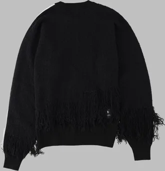 adidas Fringed Detail Sweater - Black