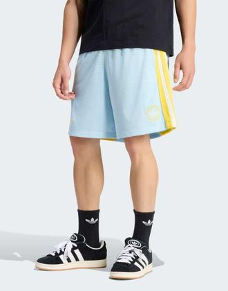 adidas Originals Santiago - Pantaloncini blu ghiaccio