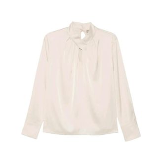 D.exterior Camicetta a maniche lunghe con pieghe - - Blouses & Shirts - Donna - Beige - S