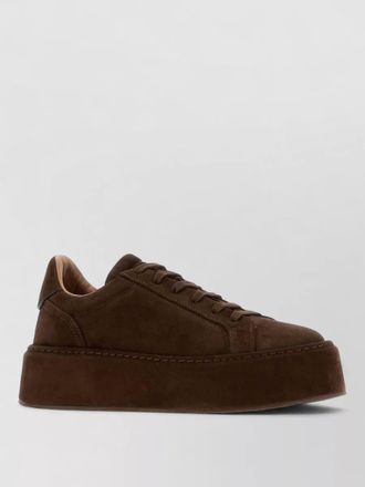 Casadei suede leather low-top sneakers