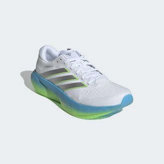 adidas Laufschuh ADIDAS PERFORMANCE SUPERNOVA RISE 3, Herren, Gr. 42,5, cloud wei&szlig;, silber metallic, semi blau burst, Synthetik, Textil, Schuhe Laufschuh