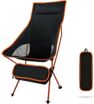 OEM Sillas Plegables De Camping, Ligeras Y Port&aacute;tiles Con Bolsa De Transporte Para Actividades Al Aire Libre, Pesca, Senderismo, Playa, Picnics (naranja)