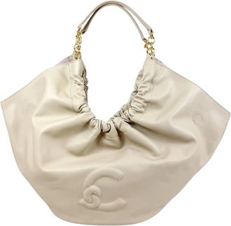 Coccinelle Smash Medium - Dames - Schoudertassen - Beige - ONE Size - Leer - Tassen