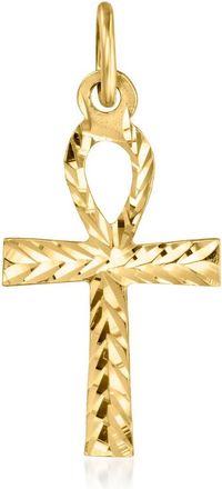 Ross-Simons 14kt Yellow Gold Ankh Cross Charm