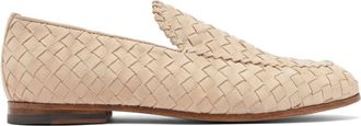 Scarosso Vittorio interwoven suede loafers - men - Calf Suede/Leather/CALFSKIN - 41 1/2 - Neutrals