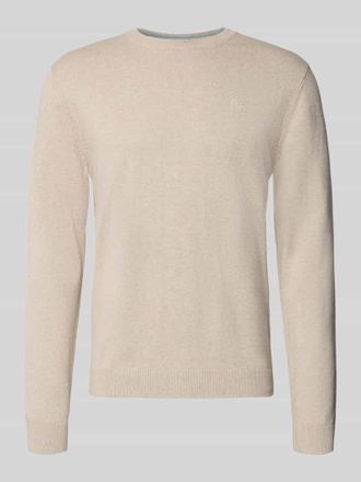 Tom Tailor Regular Fit Strickpullover aus reiner Baumwolle in Beige, Gr&ouml;&szlig;e XXXL