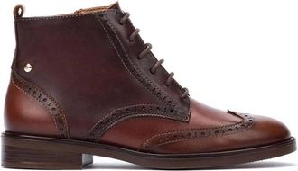 Pikolinos Puertollano Enkelboot - Dames - Veterlaarzen - Bruin - 36 EU - Leer - Schoenen