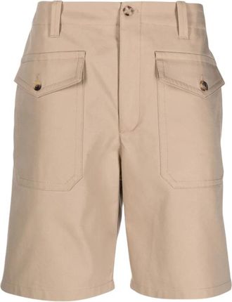 Alexander McQueen Beige Bermuda Zak Shorts - Heren - Korte Broeken - Beige - L - Katoen - Korte Broeken