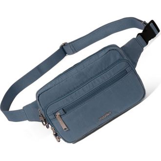 Baggallini Securtex Anti-Theft Belt Bag Sling in Mist at Nordstrom