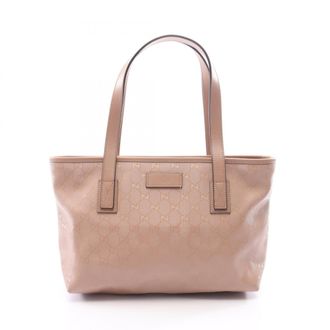 Gucci Pink Pvc Leather Handbag Tote Bag (Pre-Owned)