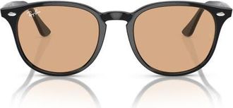 Ray-Ban 53mm Phantos Sunglasses in Black /Brown at Nordstrom