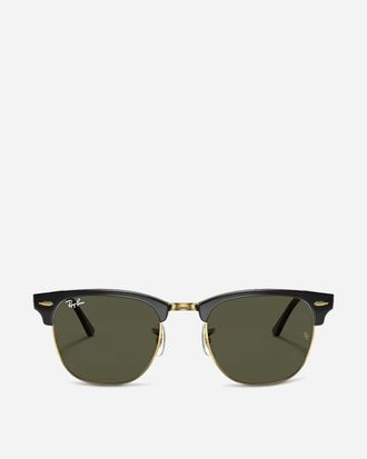 Ray-Ban Clubmaster Classic Sunglasses Polished Black / Gold / G-15 Green