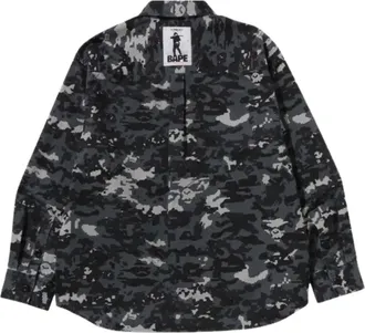 A Bathing Ape Multi Pixel Camo Military Shirt Black 1M30-131-002-BLACK