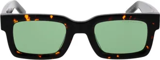 Tommy Hilfiger TO-1067765 Acetate Rectangle-Frame Sunglasses - Black