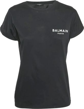 Balmain T-shirt met logoprint - Zwart