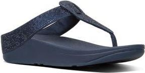 FitFlop Isabelle Toe Post Wedge Sandal in Midnight Navy at Nordstrom Rack, Size 11