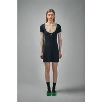 Courr&egrave;ges Holistic Contrast Mini Dress