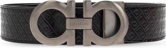 Ferragamo Omkeerbare Riem - Heren - Riemen - Zwart - 105 CM - Leer - Accessoires