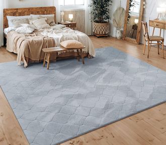 Paco Home Paco Home Alfombra Salon De Habitacion Pelo Corto Motivo Nordica Boho Dibujo Geometrico 80x150 Cm, Gris 3