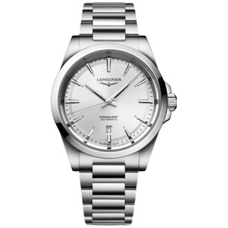 Longines Conquest Automatic 41 mm Silver Dial Steel Mens Watch L3.830.4.72.6