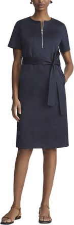 Lafayette 148 New York Belted Zip Front Dress
