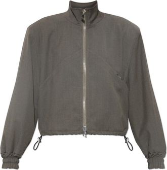 The Attico Jas met ingezette schoudervullingen - Dames - Zomerjassen - Grijs - S - Wol - Jassen