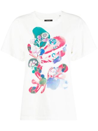 Isabel Marant T-shirt met grafische print - Wit
