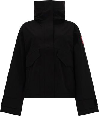 Canada Goose Black Solid Hood Jacket