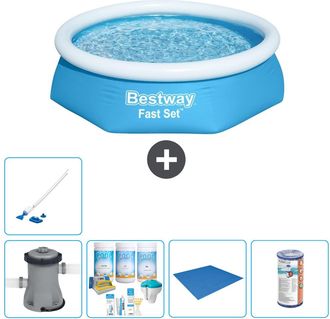 Bestway Piscina Bestway Fast Set Redonda - 244x61 Cm - 8-piezas S22007