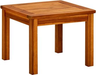 vidaXL Mesa De Centro De Jard&iacute;n Madera Maciza De Acacia 45x45x36 Cm Vidaxl