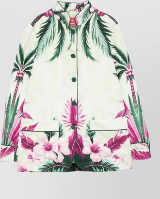 F.R.S. For Restless Sleepers silk floral print fitted jacket