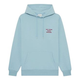 Dr&ocirc;le de Monsieur Hoodies, male, Blue, Size: XL Slogan Calligraphy Sweatshirt