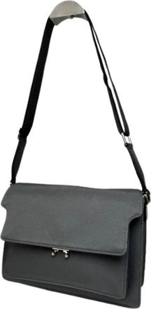 Marni Pre-owned Cross Body Bag - Dames - Vintage Schoudertas - Grijs - ONE Size - Leer - Vintage