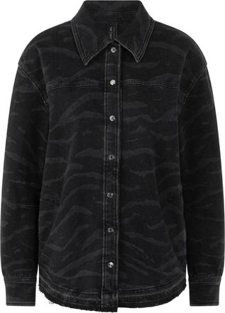 Marc Cain Overhemden, Dames, Grijs, L, Denim, Denim Blouse