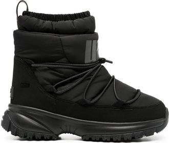 UGG drawstring-fastening snow boots - women - Lyocell/Wool/Recycled Polyester/Rubber/Fabric - 5 - Black