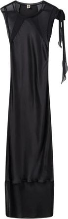 The Garment Zijden Maxi Jurk met Doorschijnende Details - Dames - Maxi kleedjes - Zwart - XS - Kleedjes