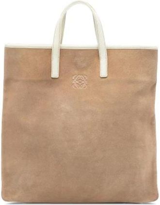 Loewe Pre-owned Tote Bags, female, Brown, Size: ONE SIZE Pre-owned Leather Tote