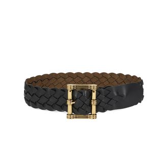Etro Etro, Belts, female, Black, Size: 75 CM Reversible Belt Suede Weave