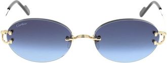 Cartier Stijlvolle zonnebril voor modieuze uitstraling - unisex - Zonnebrillen - Geel - ONE Size - Accessoires