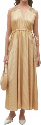 Suncoo Ciana Sleeveless Dress In Camel