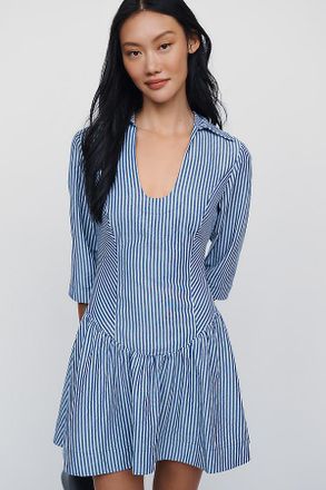 Maeve Drop Waist Collared Mini Dress
