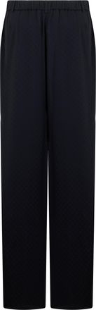Gucci Womens Wide-Leg Trousers Black Viscose