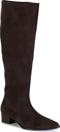 Diba DIG ITAL Leather Sleek Tall Boot in Dark Brown at Nordstrom, Size 9.5